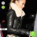 Jennifer Lopez Rick Owens Beaver Fur Biker Jacket